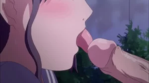 Hentai rough uncensored blowjob under table hentai Boku Dake no Hentai Kanojo The Animation 1